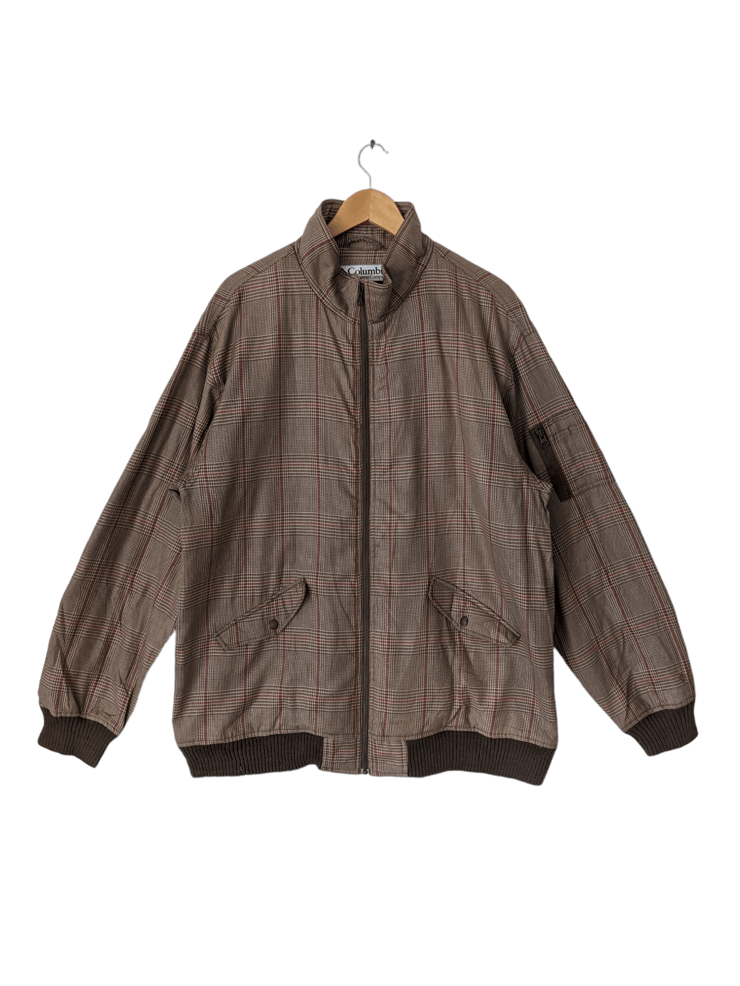 Columbia × Vintage Vintage Columbia Jacket Checkered Style Size US XL / EU 56 / 4 - 1 Thumbnail