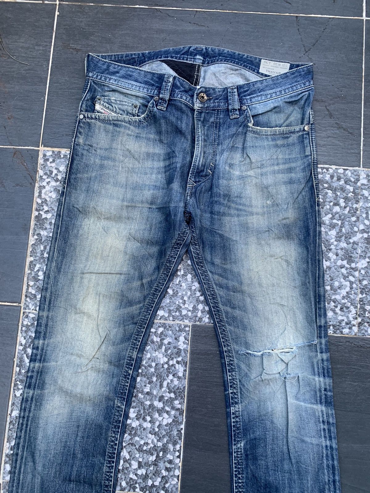 Diesel Diesel Industry Distressed Denim Size US 35 - 4 Thumbnail