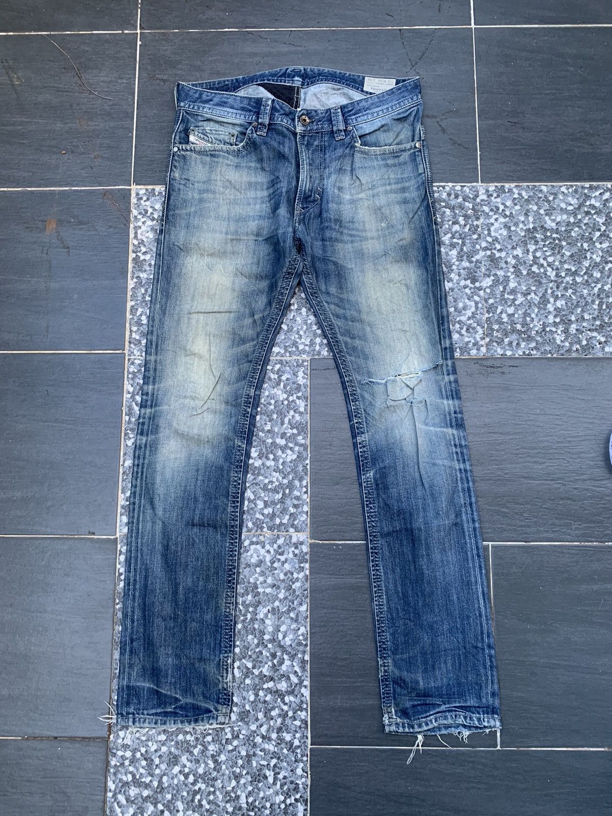 Diesel Diesel Industry Distressed Denim Size US 35 - 1 Thumbnail