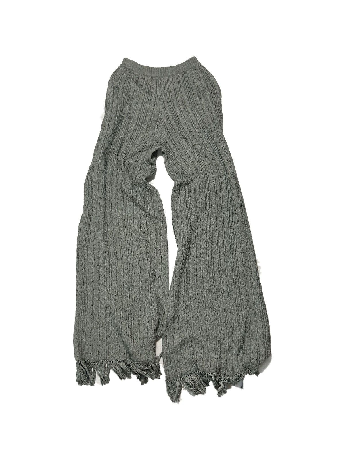 Christian Dada 1/1 Samples Cable Knit Fringe Pant Size US 29 - 3 Thumbnail