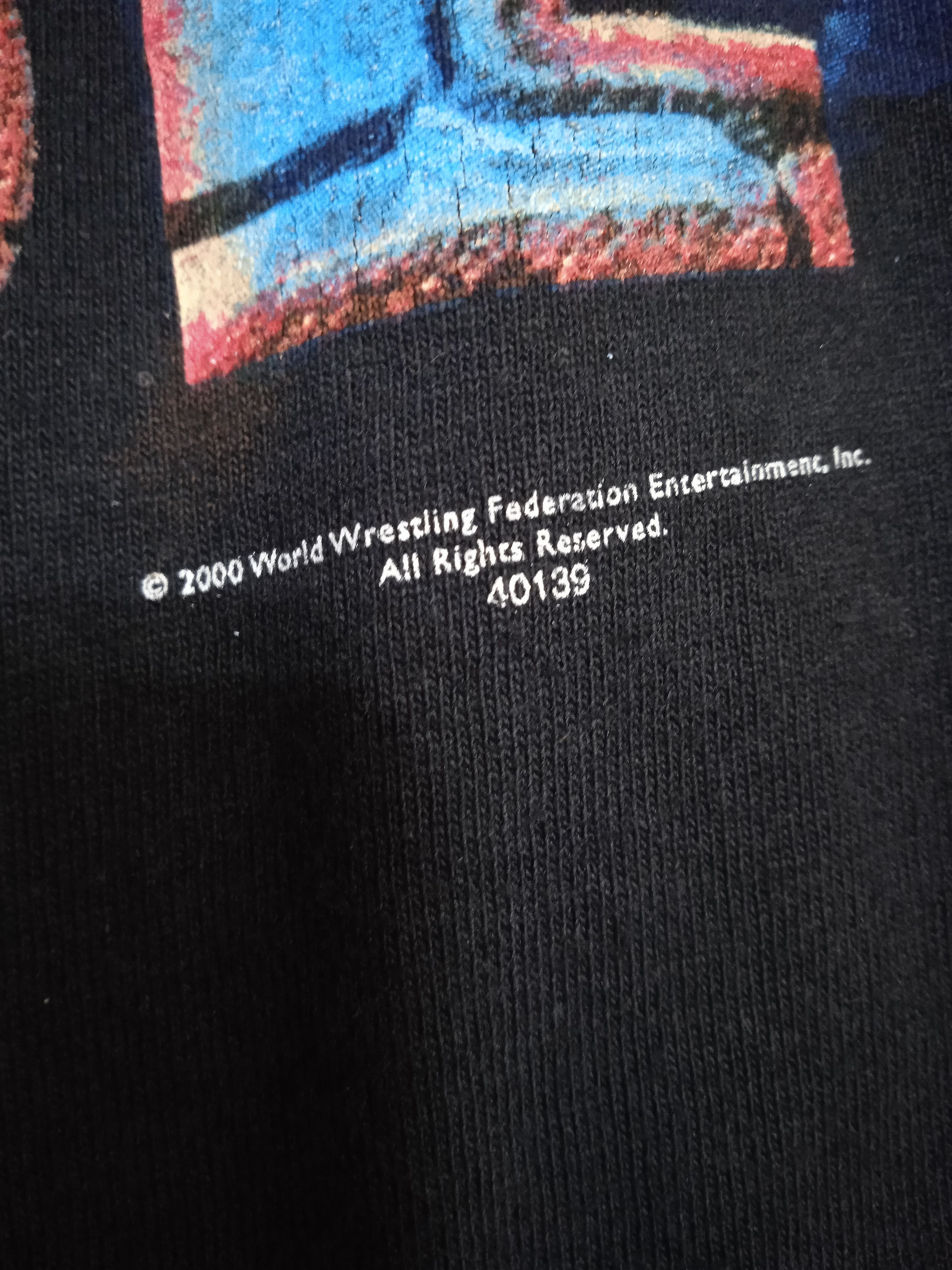 WWF Vintage 00s WWF The Rock 2000 T-Shirt Size US L / EU 52-54 / 3 - 5 Thumbnail