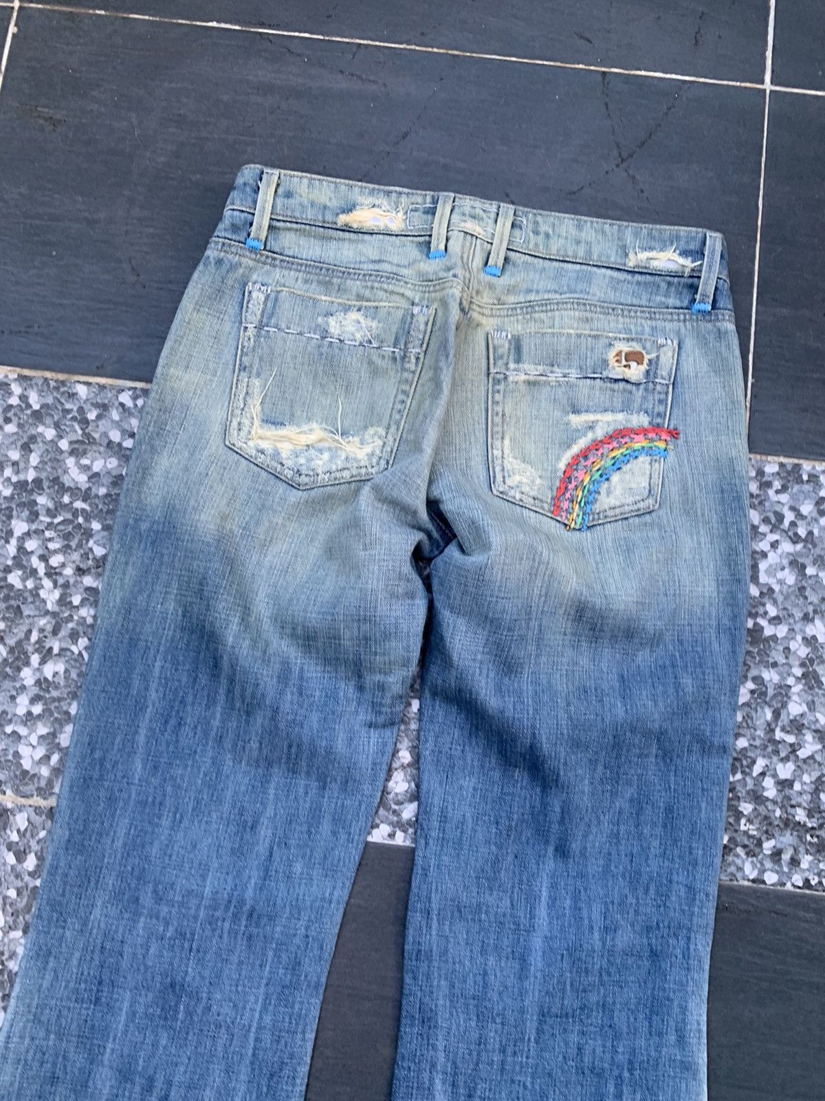 Joe's Joe's Jeans Flare Distresed Denim Size US 31 - 13 Thumbnail