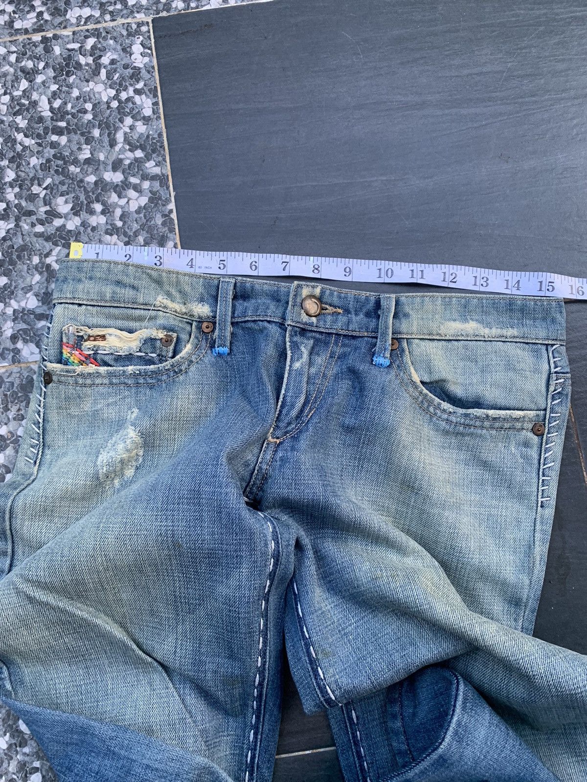 Joe's Joe's Jeans Flare Distresed Denim Size US 31 - 15 Thumbnail