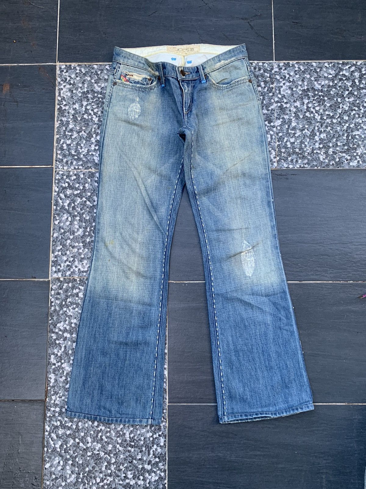 Joe's Joe's Jeans Flare Distresed Denim Size US 31 - 1 Thumbnail