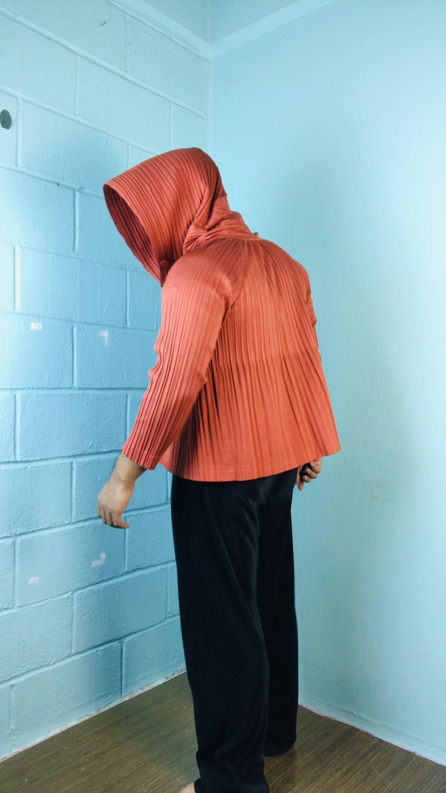 Homme Plisse Issey Miyake × Pleats Please Issey Miyake Grail!! Pleats Please Cropped Button Hoodie Size US L / EU 52-54 / 3 - 15 Thumbnail