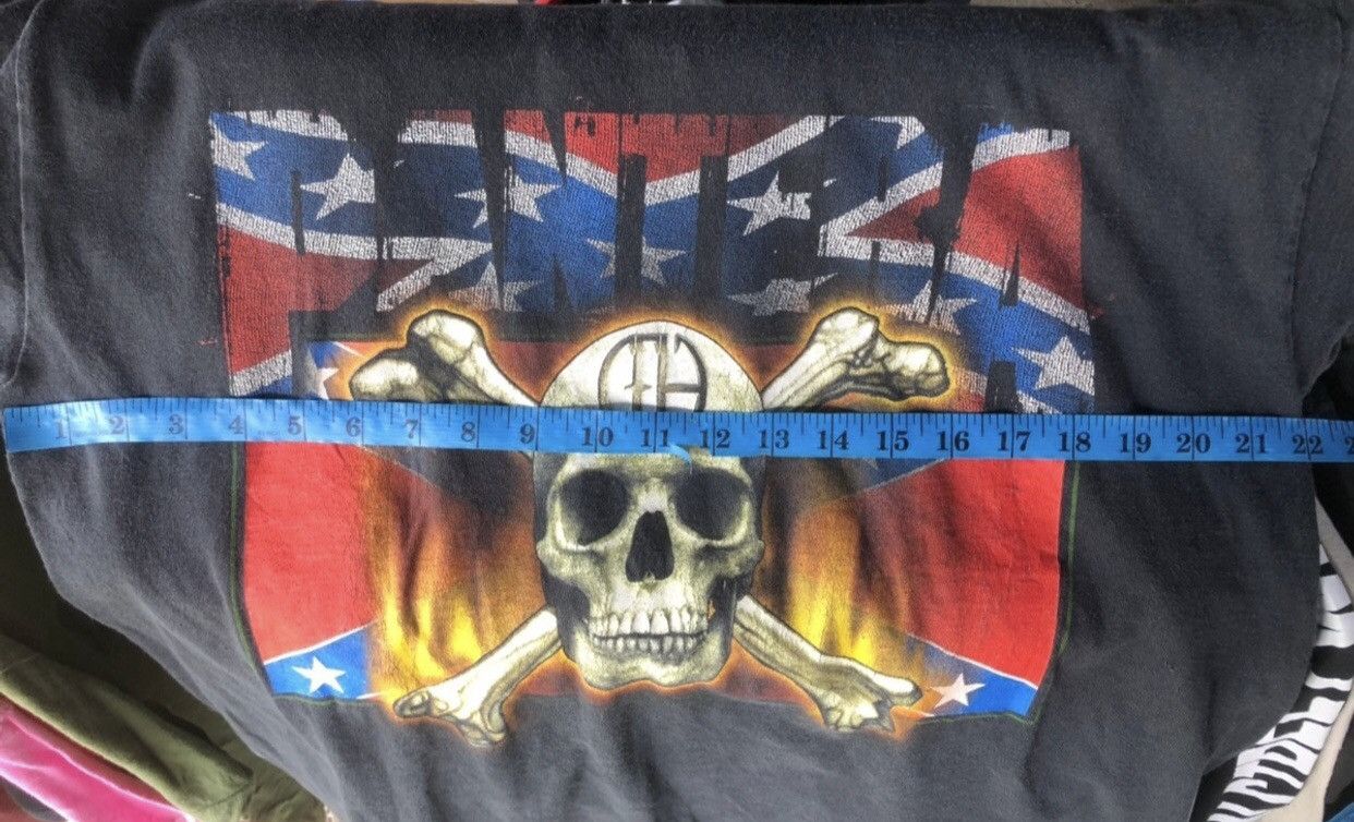 Band Tees Last Drop🔥Rare🔥Vintage 90s Pantera Rebel Flag Tee Size US XL / EU 56 / 4 - 9 Thumbnail