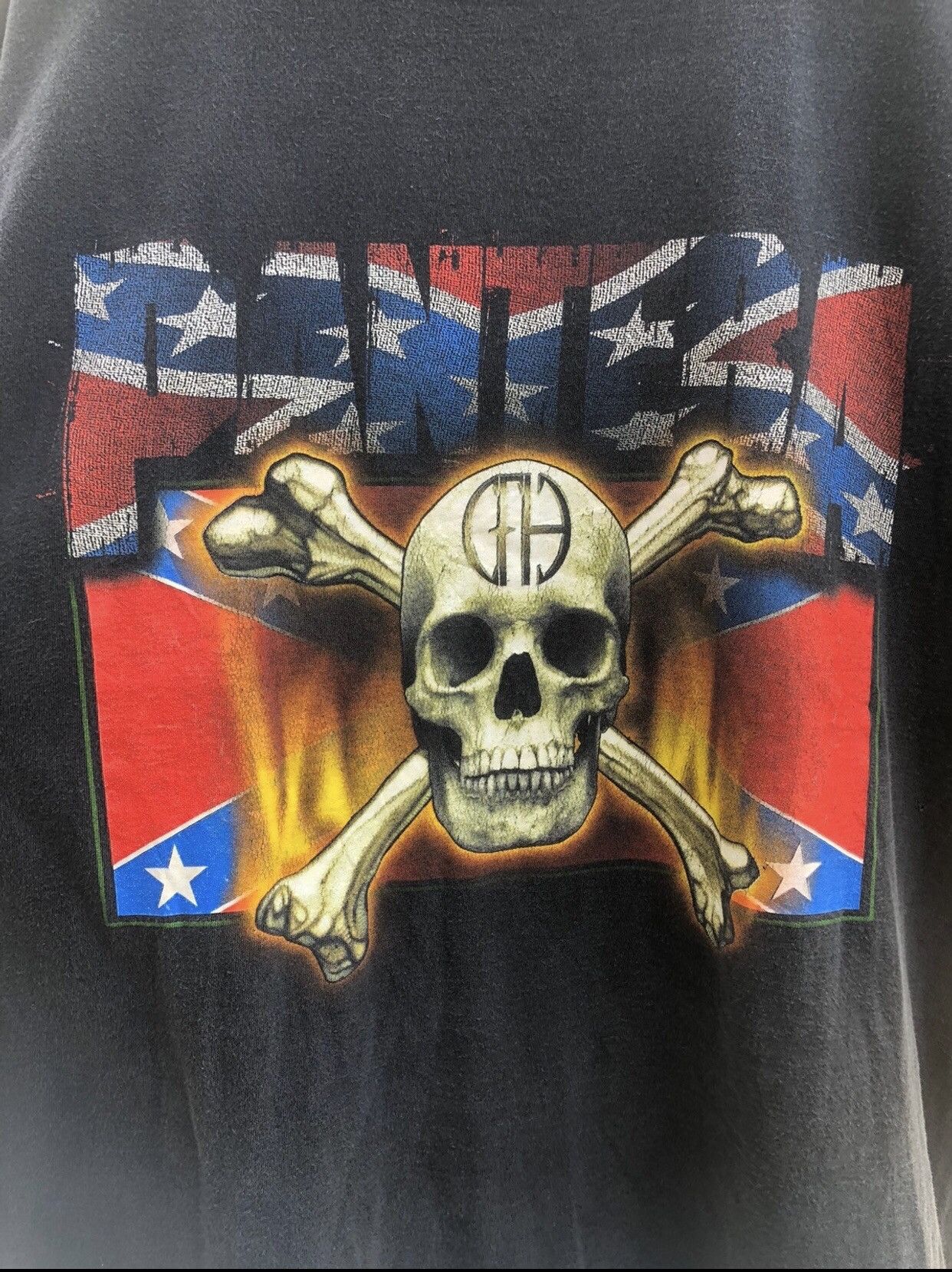 Band Tees Last Drop🔥Rare🔥Vintage 90s Pantera Rebel Flag Tee Size US XL / EU 56 / 4 - 3 Thumbnail