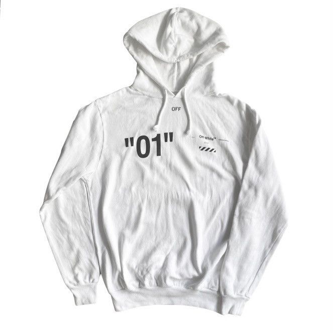 image of Off White Ss18 Hoodie in White, Men's (Size Small)