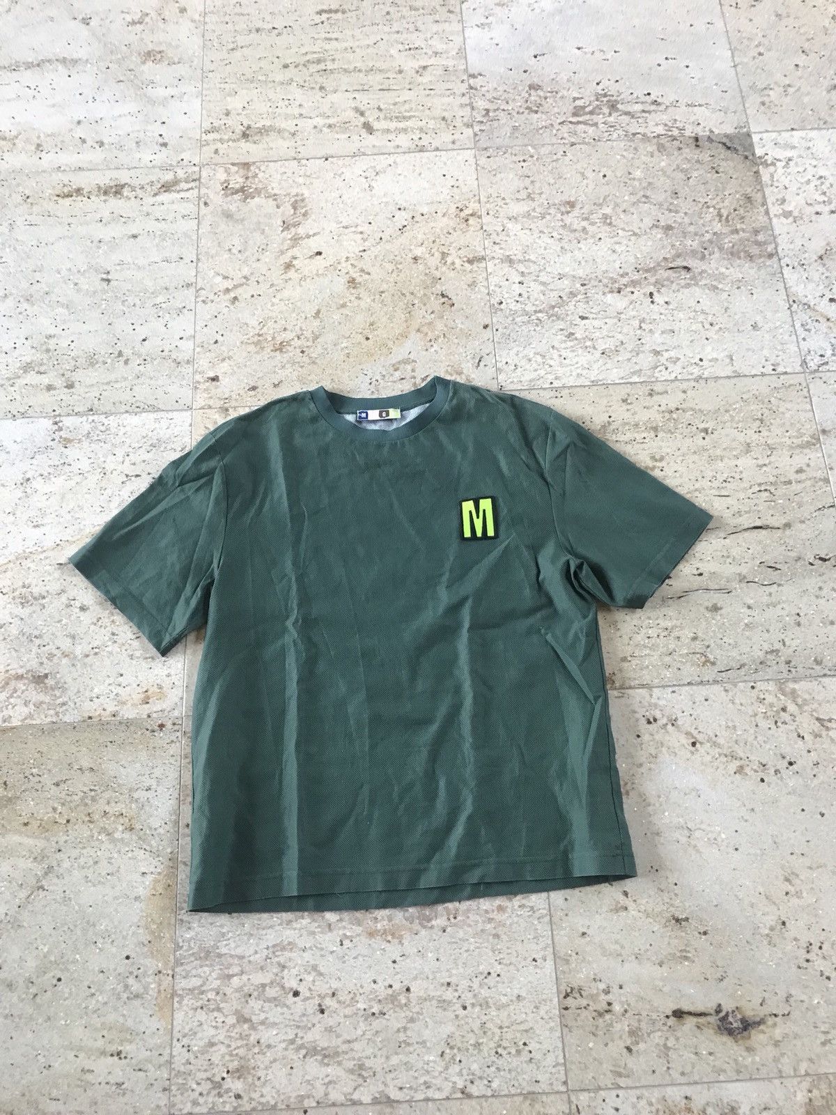 MSGM Green Mesh Tee With “M” Embroidery Size US M / EU 48-50 / 2 - 1 Thumbnail