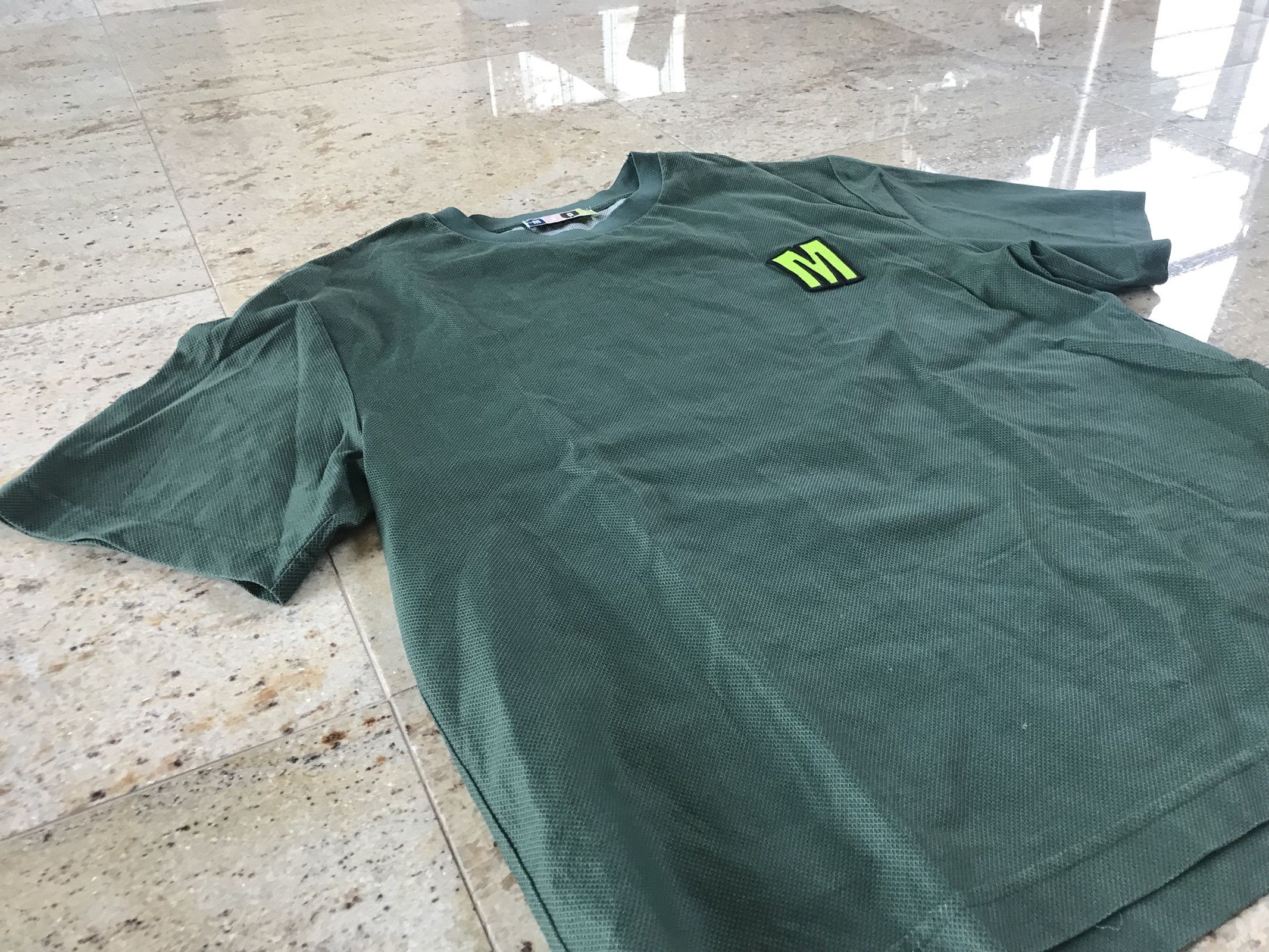 MSGM Green Mesh Tee With “M” Embroidery Size US M / EU 48-50 / 2 - 5 Thumbnail