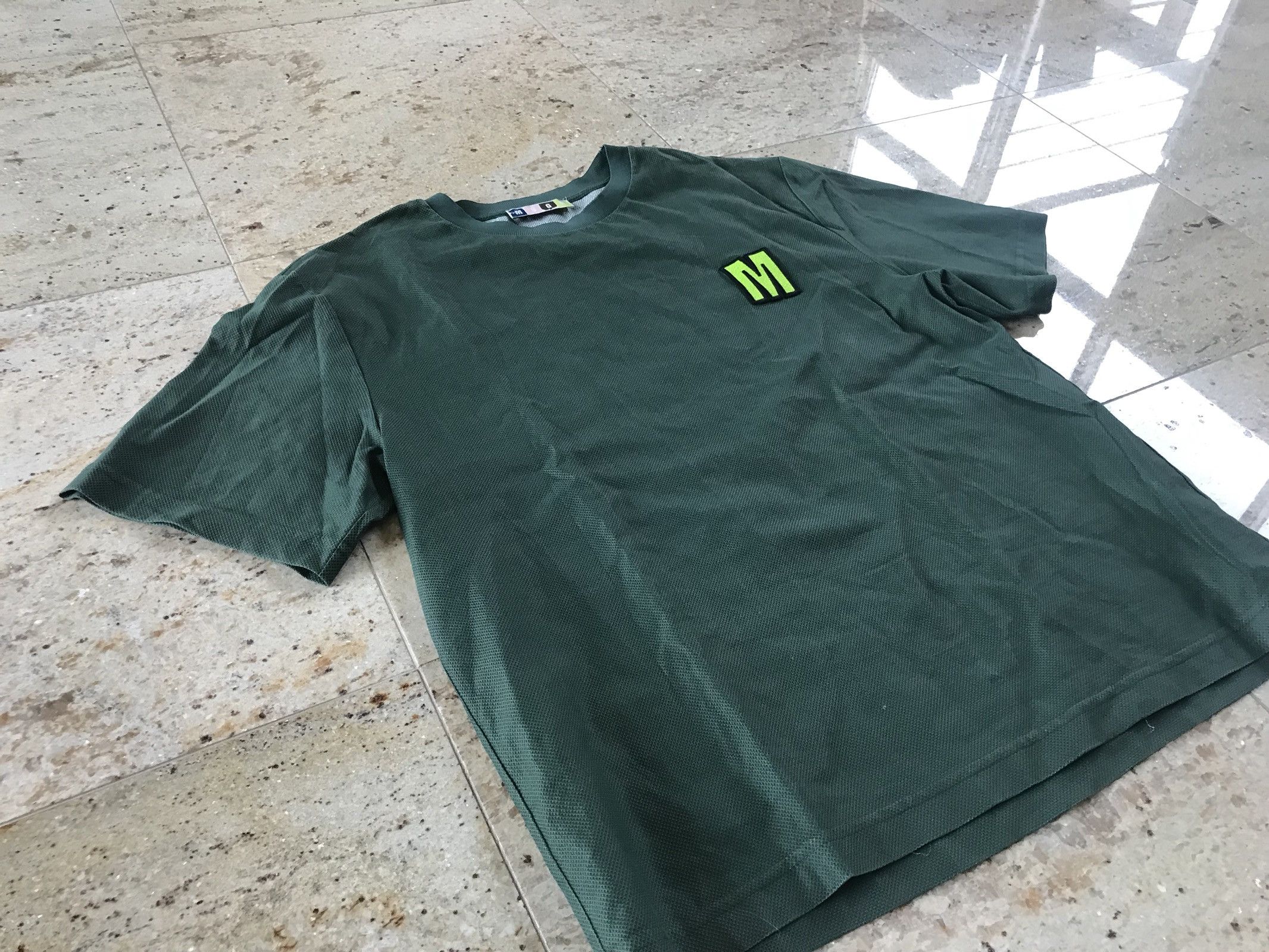 MSGM Green Mesh Tee With “M” Embroidery Size US M / EU 48-50 / 2 - 4 Thumbnail