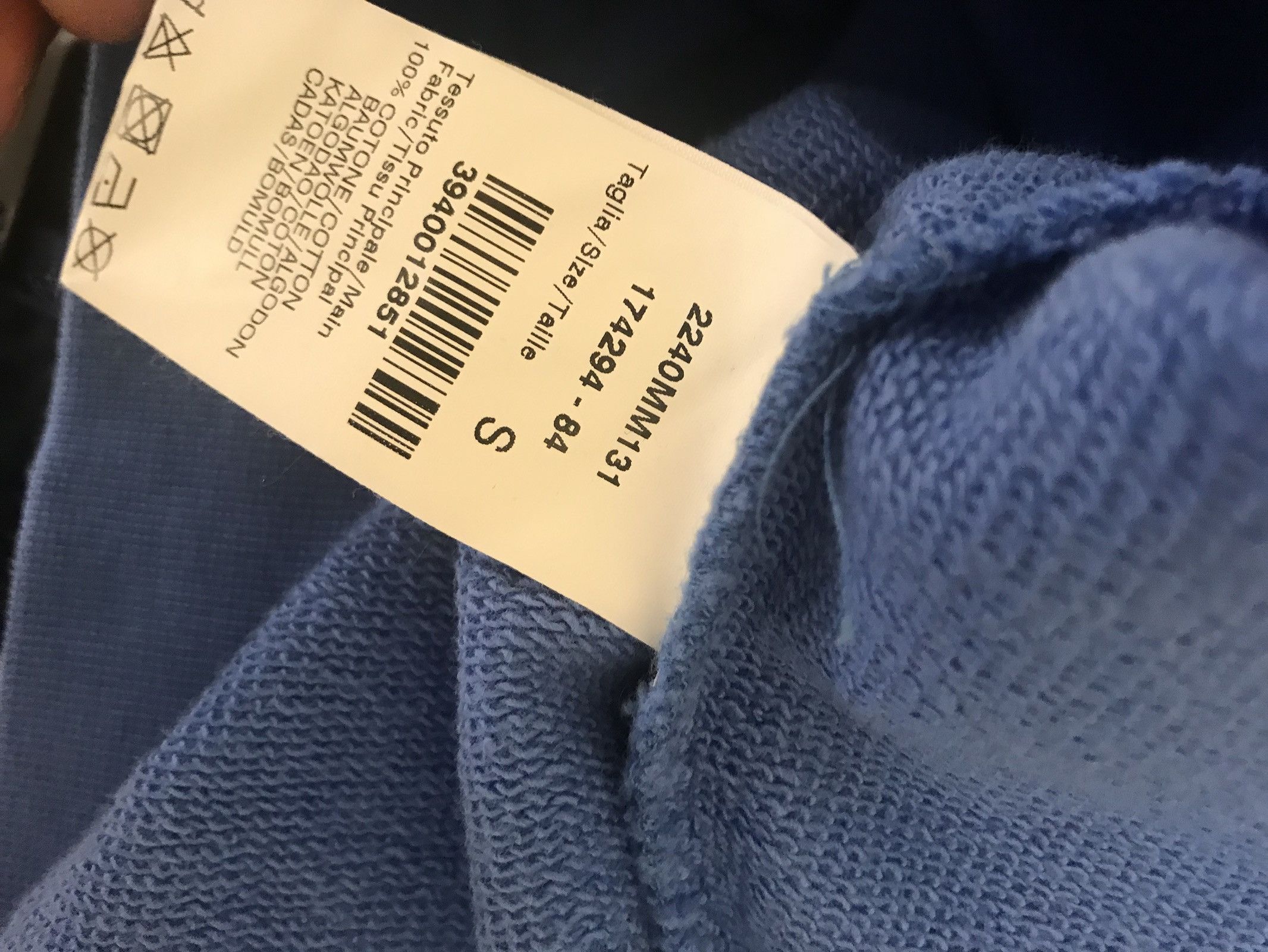 MSGM Light Blue Crew Neck Sweater With Pockets Size US M / EU 48-50 / 2 - 10 Thumbnail