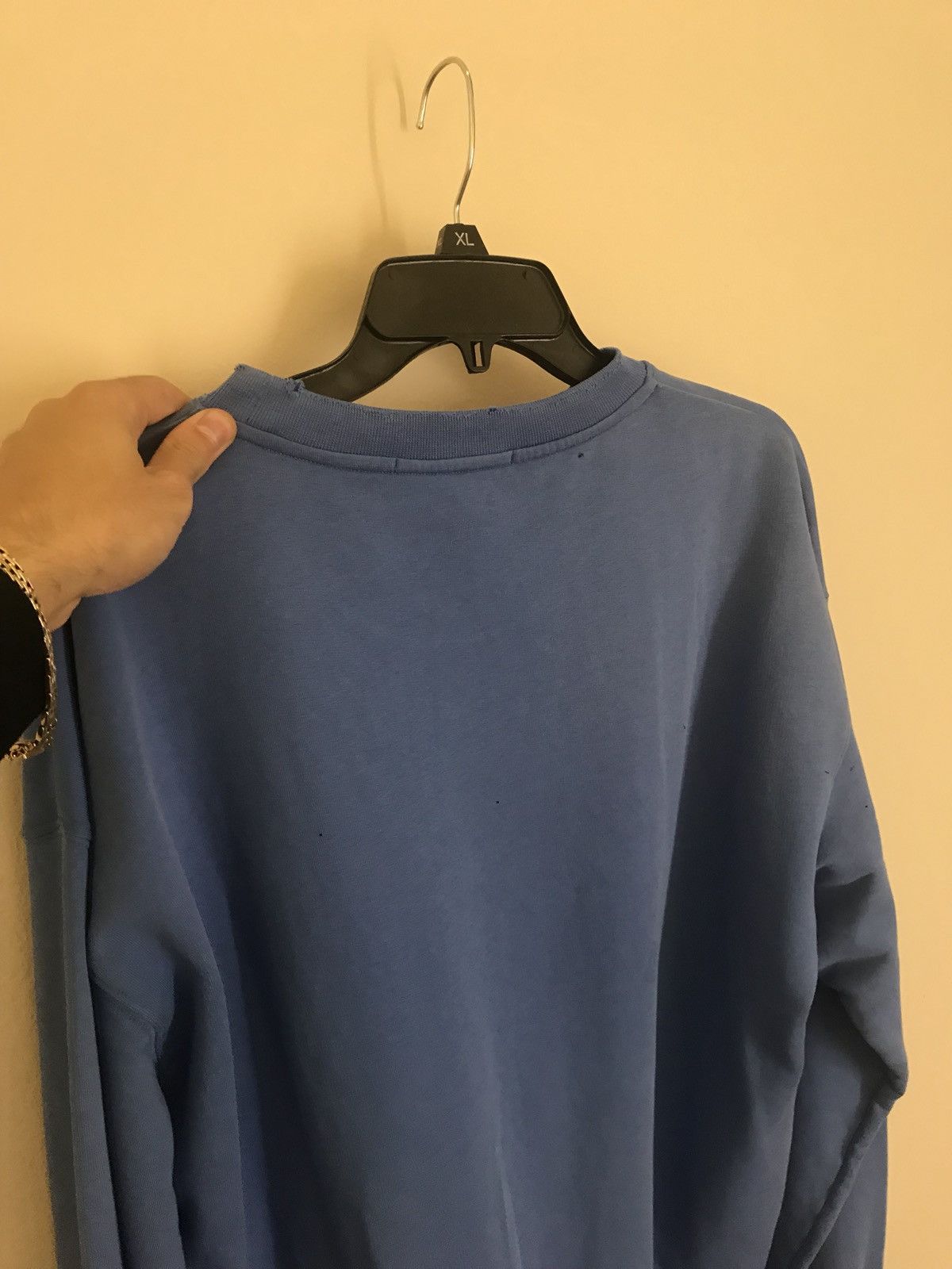 MSGM Light Blue Crew Neck Sweater With Pockets Size US M / EU 48-50 / 2 - 11 Thumbnail