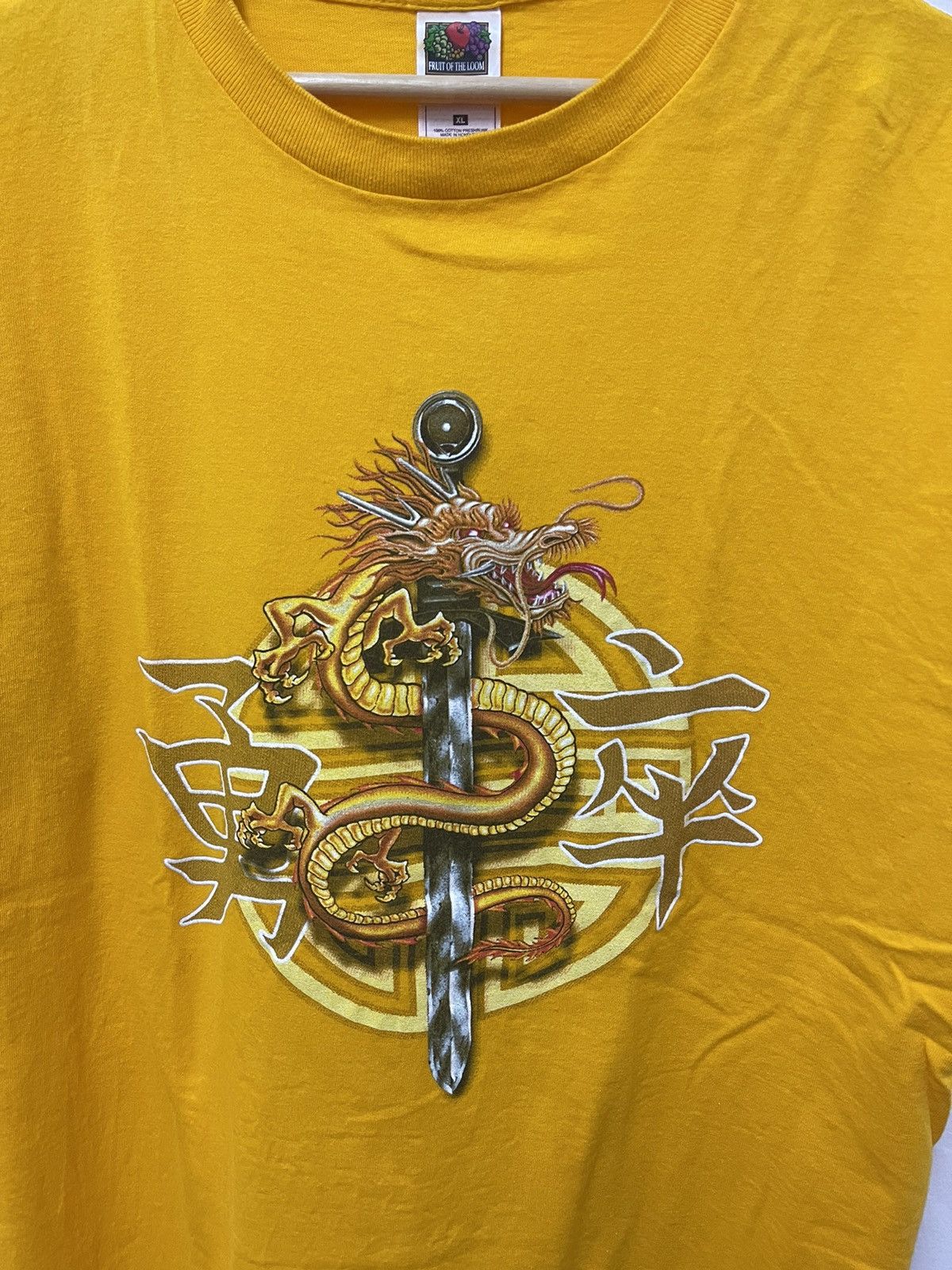 Dragonfly × Japanese Brand × Vintage Vintage Dragonfly Samurai Big Logo Art Tshirt Size US XL / EU 56 / 4 - 1 Thumbnail