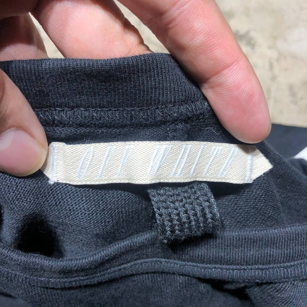 Fragment Design Off-White X Fragments Design Diagonal Tee Size US L / EU 52-54 / 3 - 8 Thumbnail