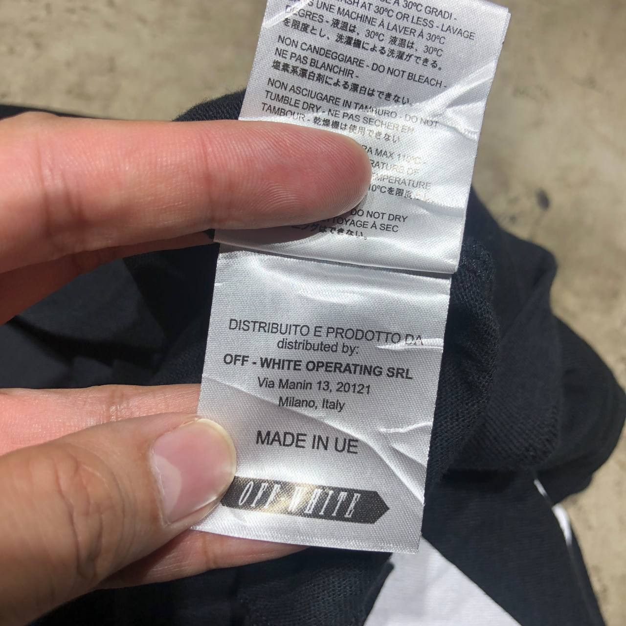 Fragment Design Off-White X Fragments Design Diagonal Tee Size US L / EU 52-54 / 3 - 11 Thumbnail