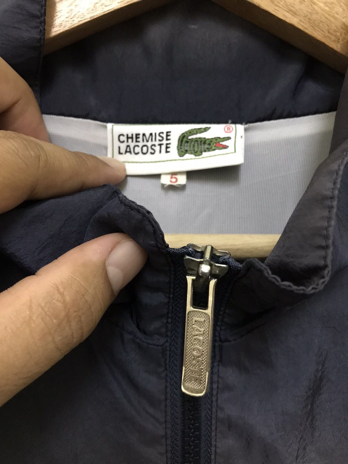 Japanese Brand × Lacoste × Vintage Vintage Chemise Lacoste Zipper Light Jacket Big Spellout Size US L / EU 52-54 / 3 - 10 Thumbnail
