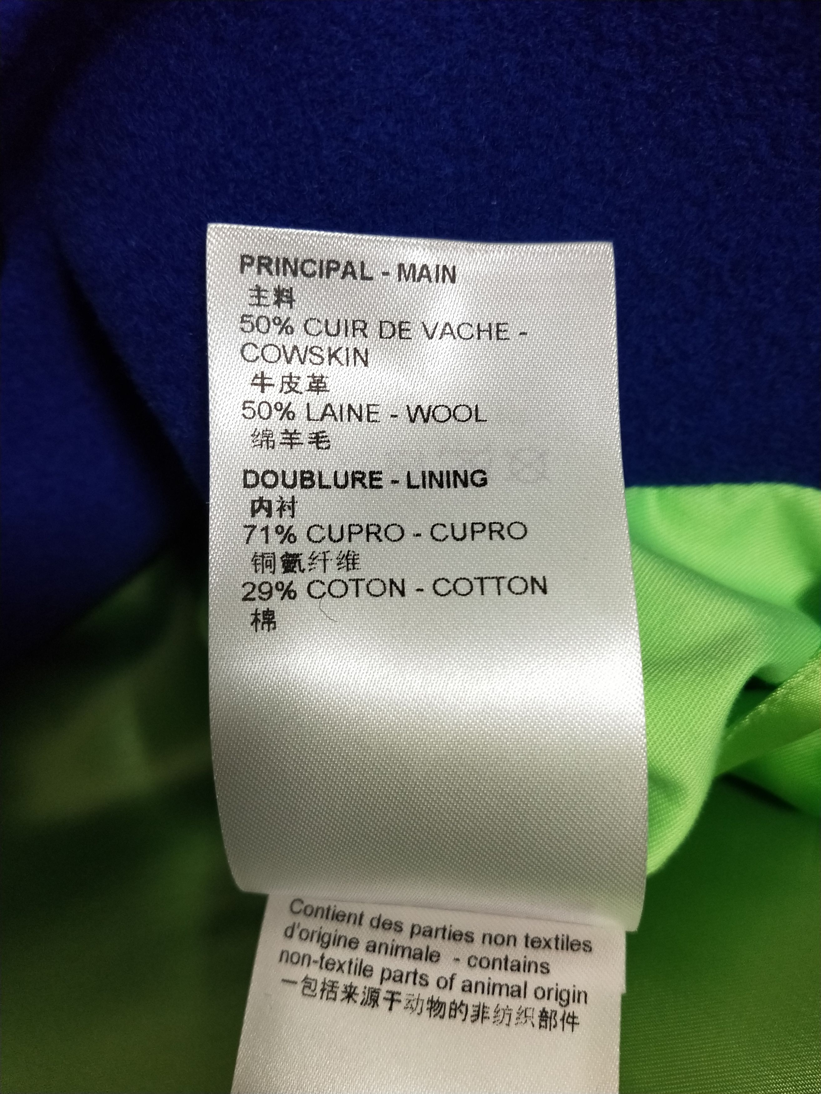 Louis Vuitton × Virgil Abloh Mixed Gradient Leather Bomber Varsity Jacket Size US L / EU 52-54 / 3 - 6 Thumbnail