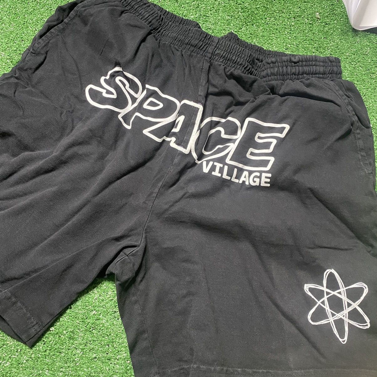 image of Travis Scott Space Village Shorts Big Print XL Black, Men's (Size 38)