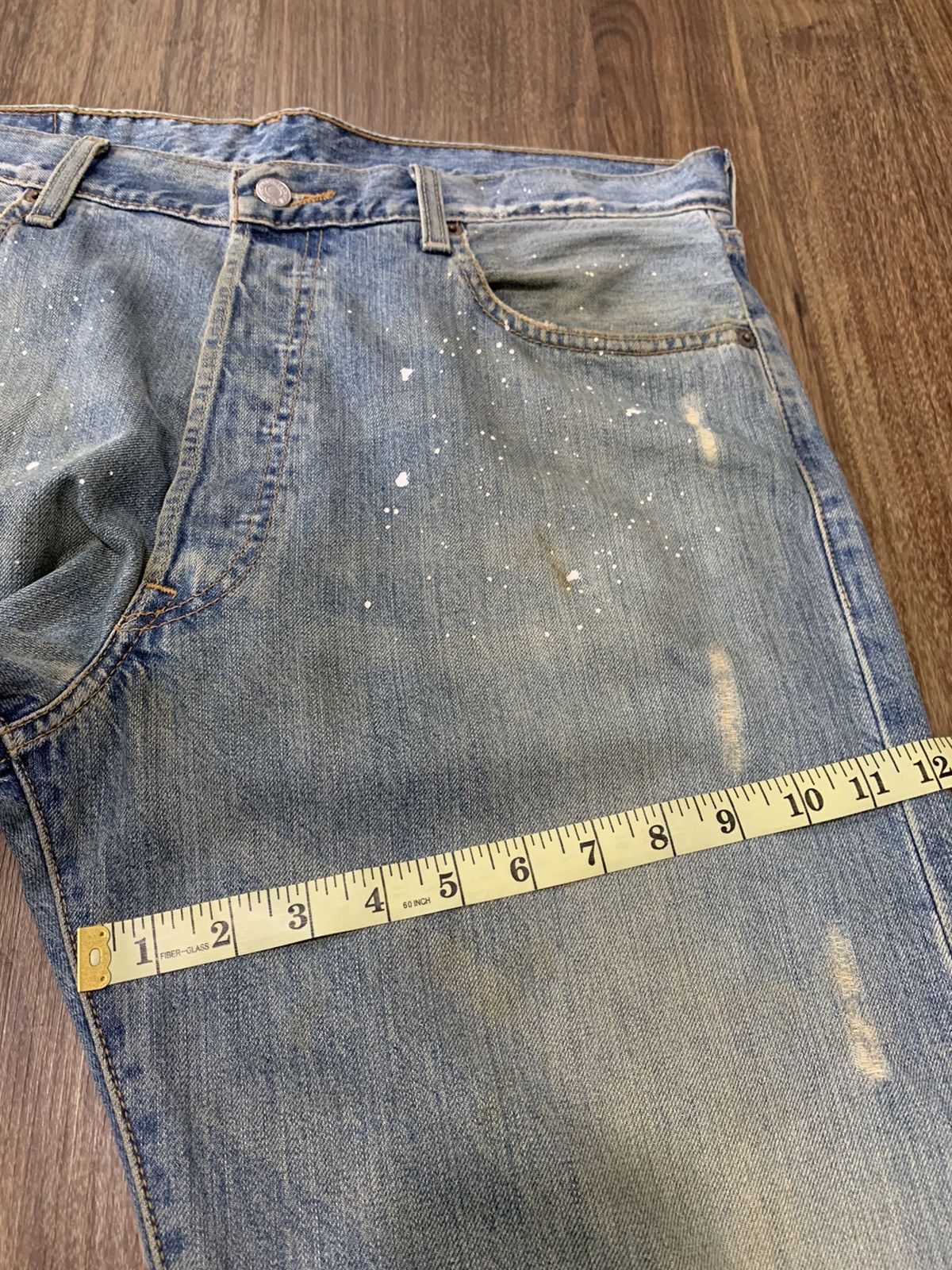Levi's Levis 501 Distressed Paint Splatter Denim Size US 36 / EU 52 - 10 Thumbnail