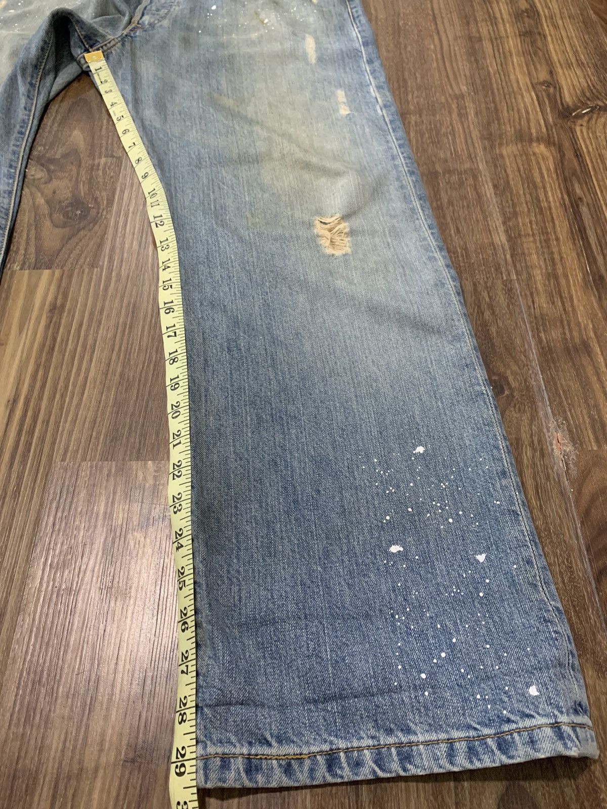 Levi's Levis 501 Distressed Paint Splatter Denim Size US 36 / EU 52 - 14 Thumbnail