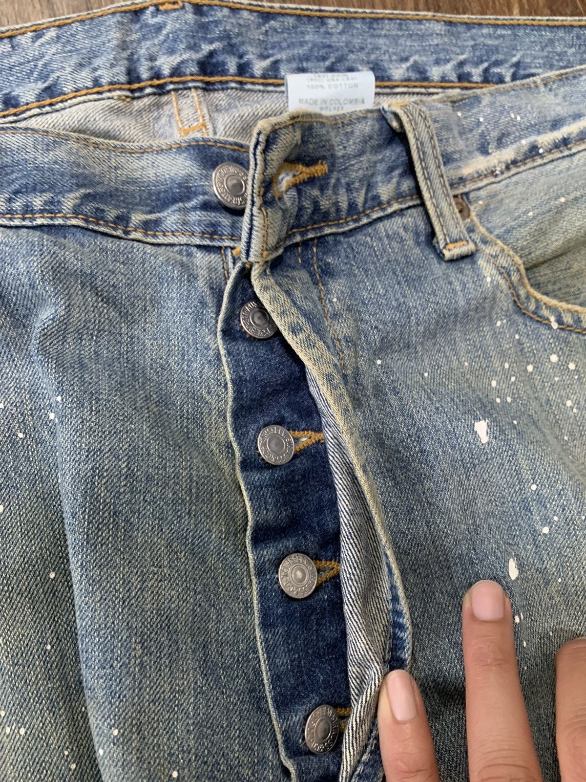 Levi's Levis 501 Distressed Paint Splatter Denim Size US 36 / EU 52 - 5 Thumbnail
