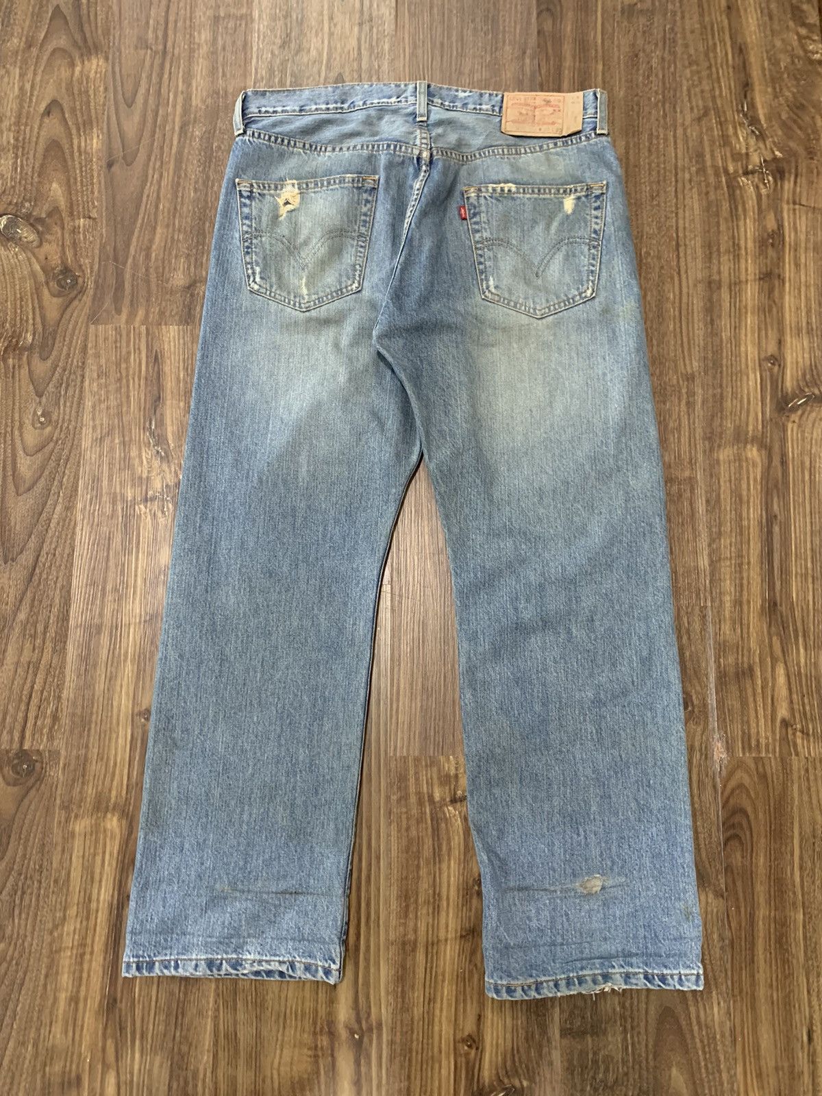 Levi's Levis 501 Distressed Paint Splatter Denim Size US 36 / EU 52 - 2 Thumbnail