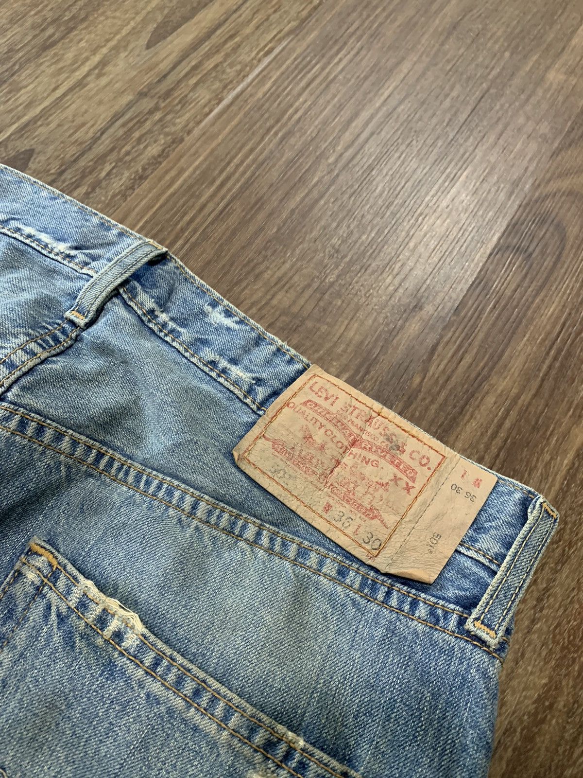 Levi's Levis 501 Distressed Paint Splatter Denim Size US 36 / EU 52 - 19 Thumbnail