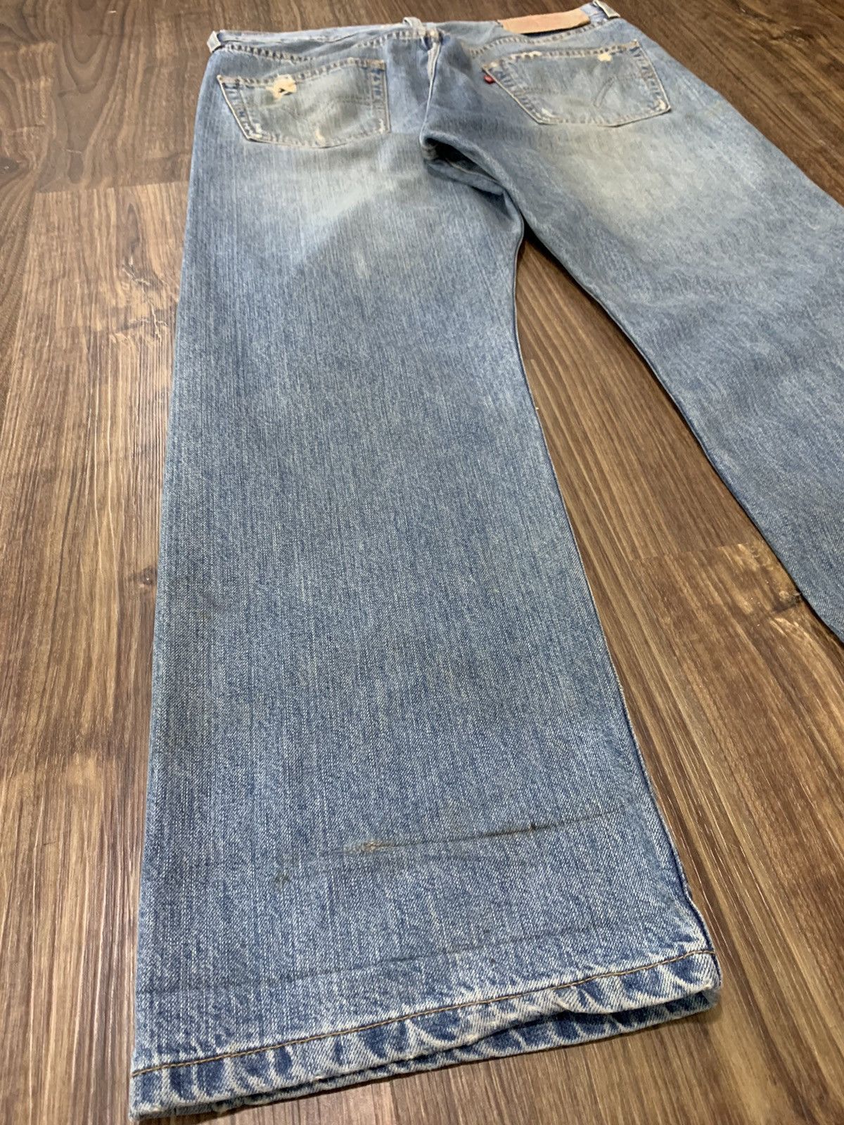 Levi's Levis 501 Distressed Paint Splatter Denim Size US 36 / EU 52 - 15 Thumbnail