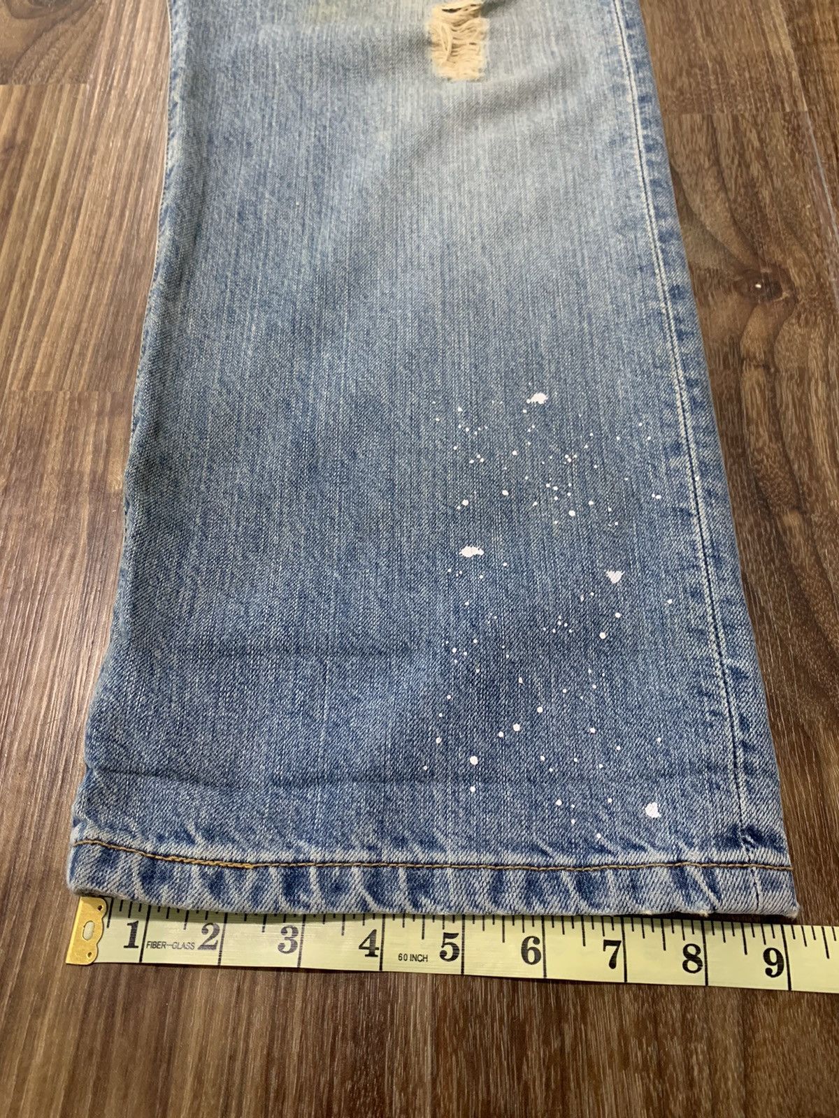 Levi's Levis 501 Distressed Paint Splatter Denim Size US 36 / EU 52 - 12 Thumbnail