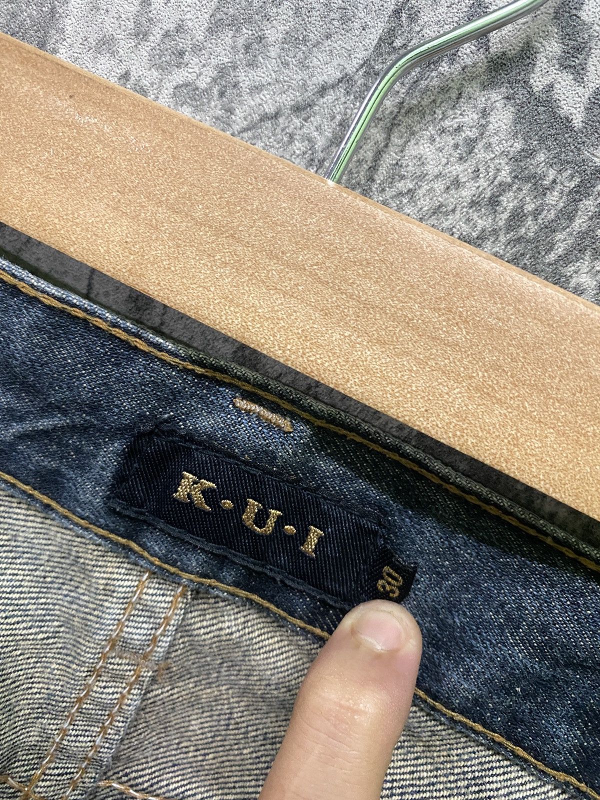 Designer × Japanese Brand Japanese K.U.I Distressed Wing Design Denim Size US 32 / EU 48 - 20 Thumbnail