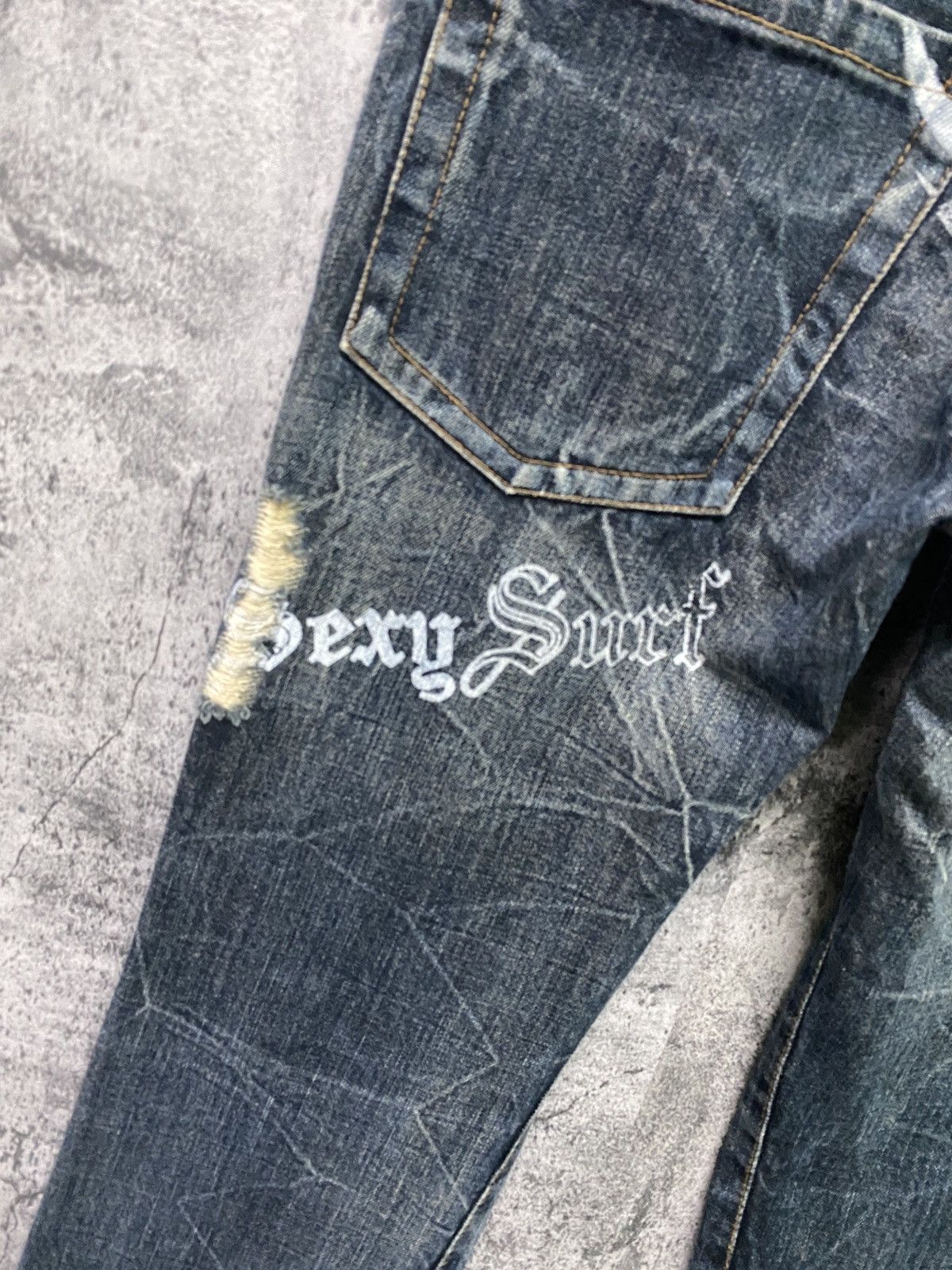 Designer × Japanese Brand Japanese K.U.I Distressed Wing Design Denim Size US 32 / EU 48 - 17 Thumbnail