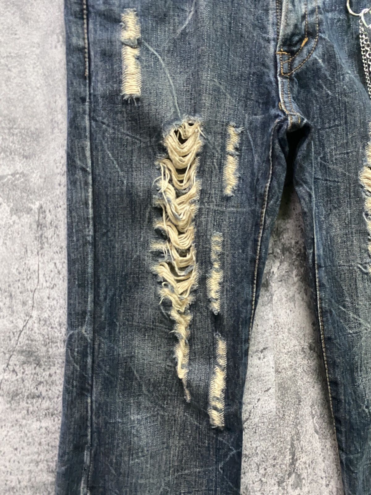 Designer × Japanese Brand Japanese K.U.I Distressed Wing Design Denim Size US 32 / EU 48 - 5 Thumbnail