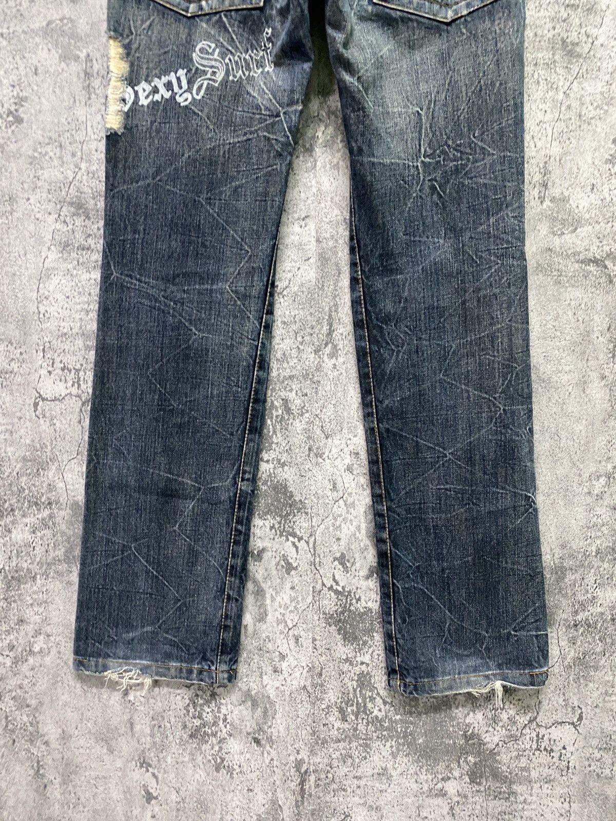 Designer × Japanese Brand Japanese K.U.I Distressed Wing Design Denim Size US 32 / EU 48 - 16 Thumbnail