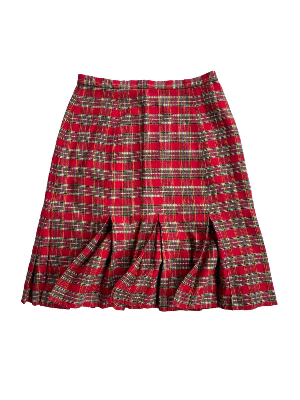 Norma Kamali Norma Kamali Red Tartan Skirts Size 25" / US 0 / IT 36 - 2 Thumbnail