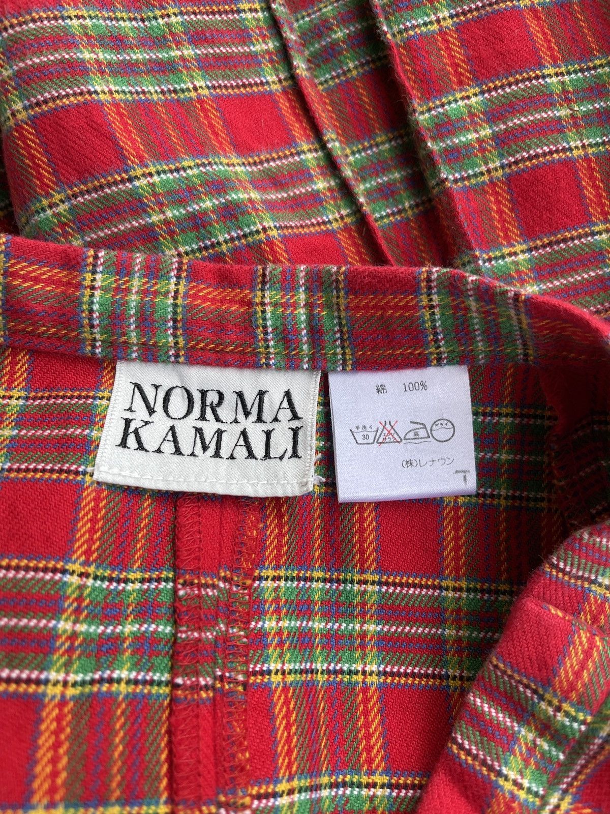 Norma Kamali Norma Kamali Red Tartan Skirts Size 25" / US 0 / IT 36 - 4 Thumbnail