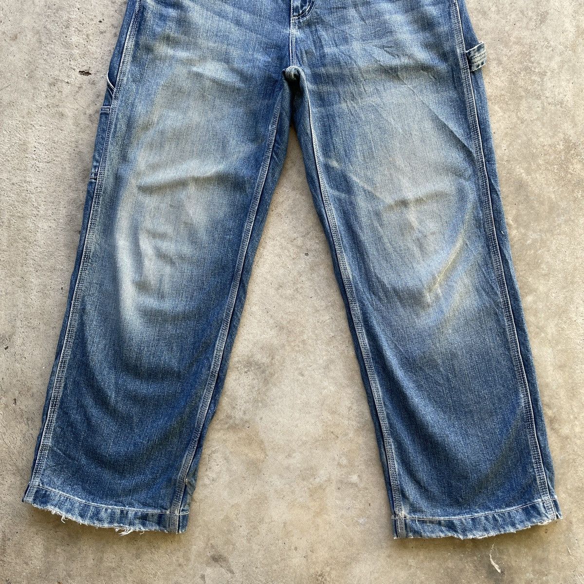 Japanese Brand Vintage Gu Japanese Brand Workwear Faded Denim Pants W30 Size US 30 / EU 46 - 3 Thumbnail