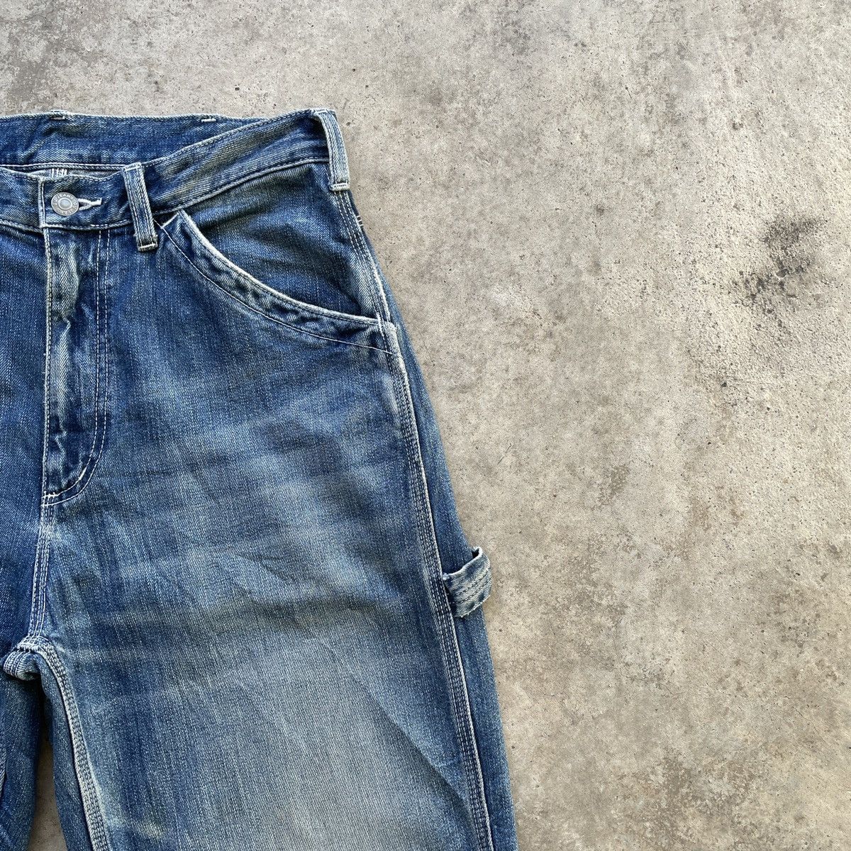 Japanese Brand Vintage Gu Japanese Brand Workwear Faded Denim Pants W30 Size US 30 / EU 46 - 5 Thumbnail