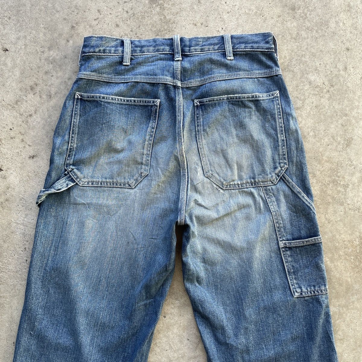 Japanese Brand Vintage Gu Japanese Brand Workwear Faded Denim Pants W30 Size US 30 / EU 46 - 11 Thumbnail