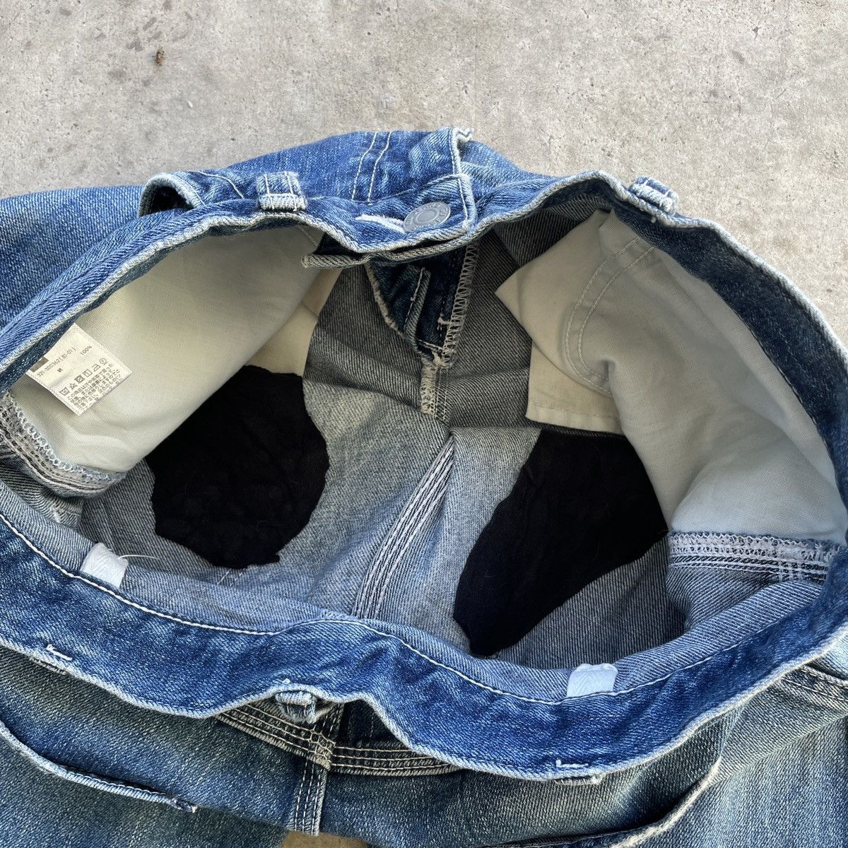 Japanese Brand Vintage Gu Japanese Brand Workwear Faded Denim Pants W30 Size US 30 / EU 46 - 8 Thumbnail