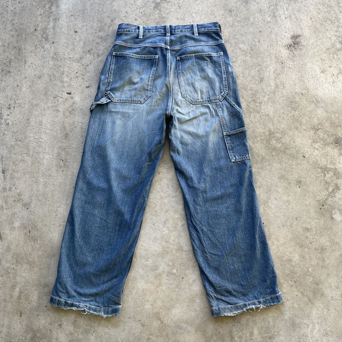Japanese Brand Vintage Gu Japanese Brand Workwear Faded Denim Pants W30 Size US 30 / EU 46 - 12 Thumbnail