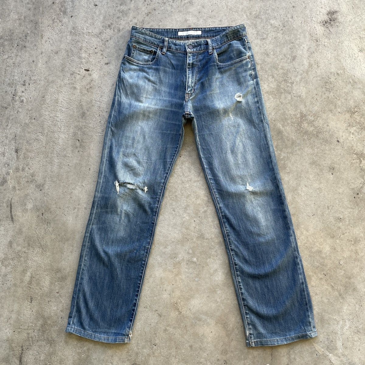 Japanese Brand × Vintage Distressed💥 Vintage Japanese Faded Denim Jeans Pants W31x30 Size US 31 - 1 Thumbnail