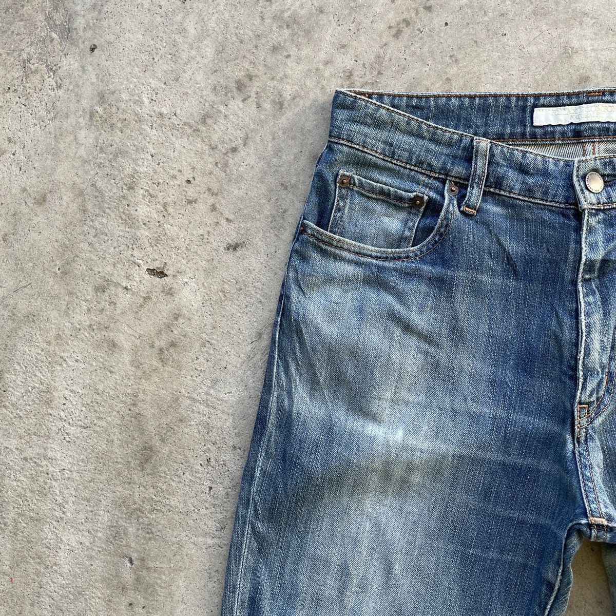 Japanese Brand × Vintage Distressed💥 Vintage Japanese Faded Denim Jeans Pants W31x30 Size US 31 - 4 Thumbnail