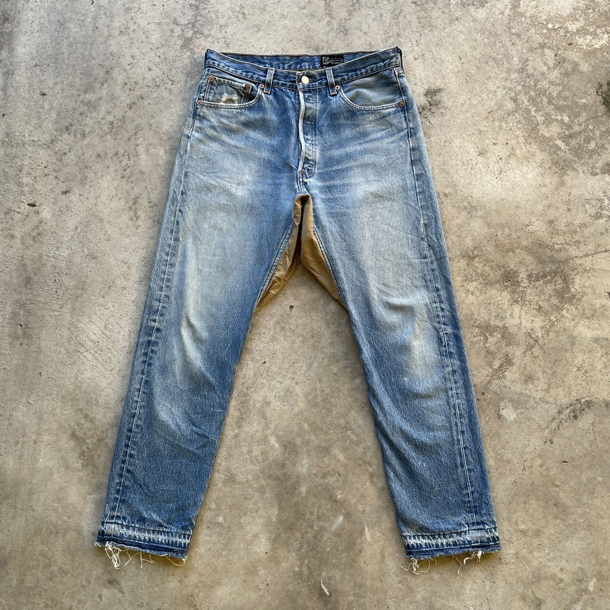 Japanese Brand W32x29💥 Vintage Japanese Custom Faded Denim Jeans Pants Size US 32 / EU 48 - 1 Thumbnail
