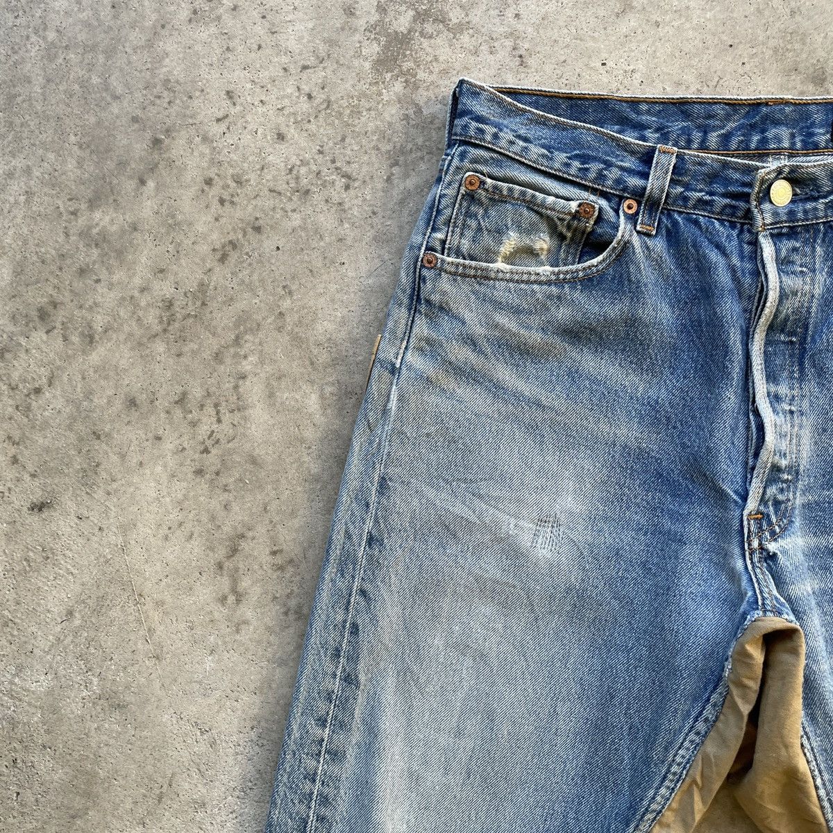 Japanese Brand W32x29💥 Vintage Japanese Custom Faded Denim Jeans Pants Size US 32 / EU 48 - 4 Thumbnail