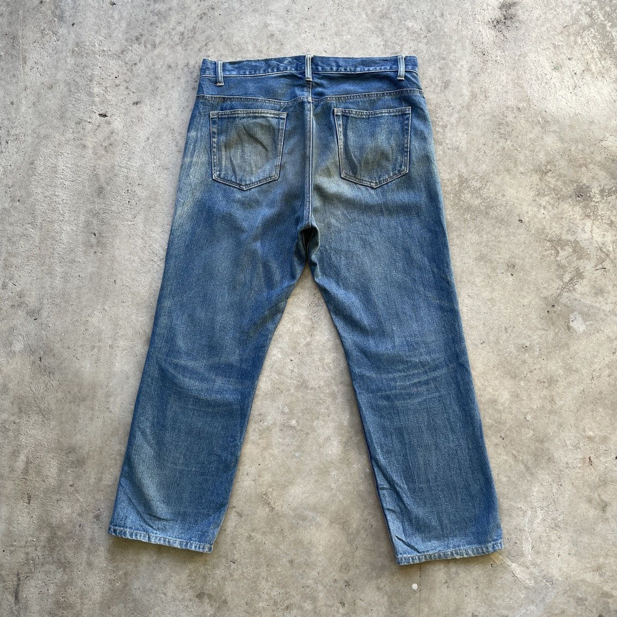 Japanese Brand × Vintage Japanese Vintage Distressed Faded Denim Jeans Pants W35x27 Size US 35 - 9 Thumbnail