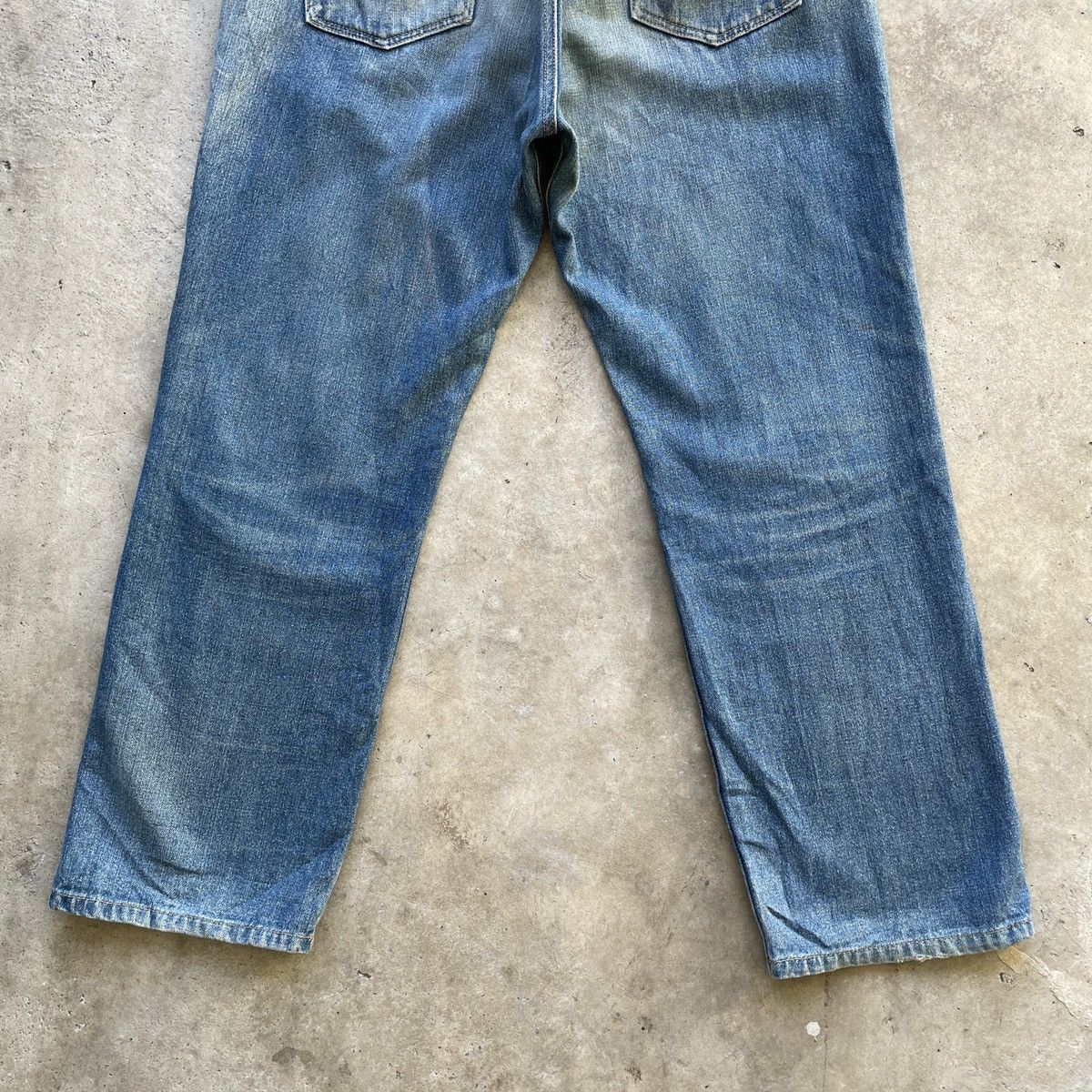 Japanese Brand × Vintage Japanese Vintage Distressed Faded Denim Jeans Pants W35x27 Size US 35 - 7 Thumbnail