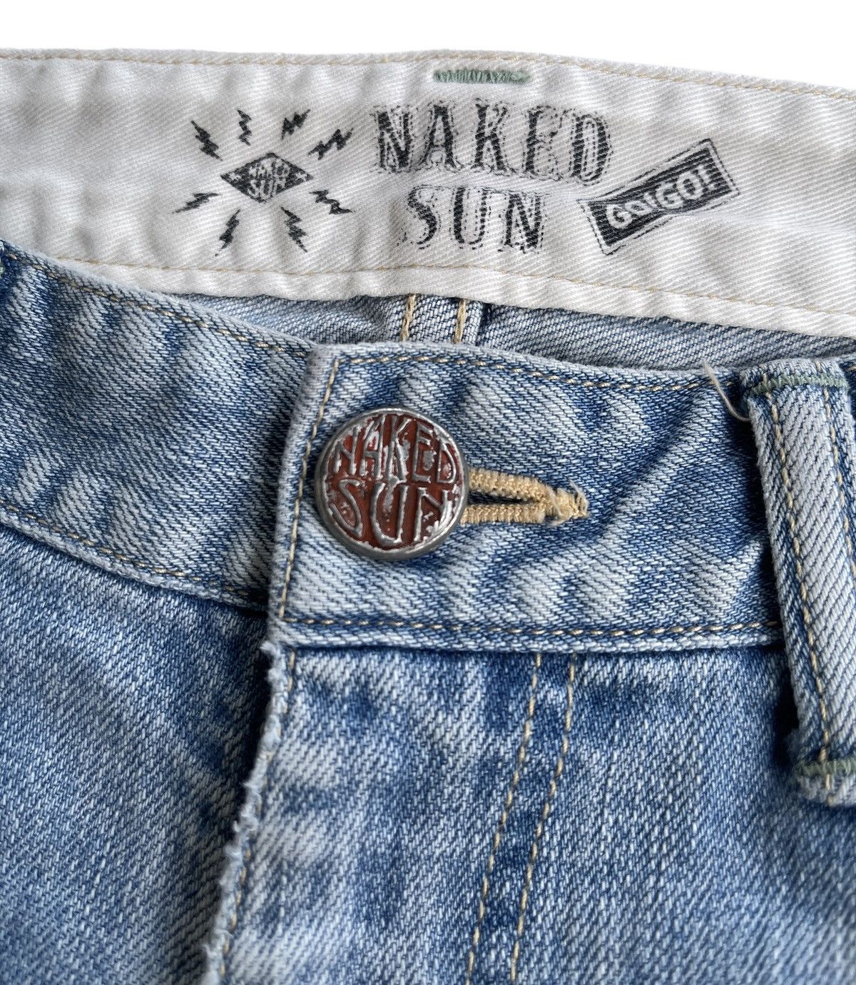 Naked & Famous Naked Sun Distressed Ripped Jeans Size US 31 - 7 Thumbnail
