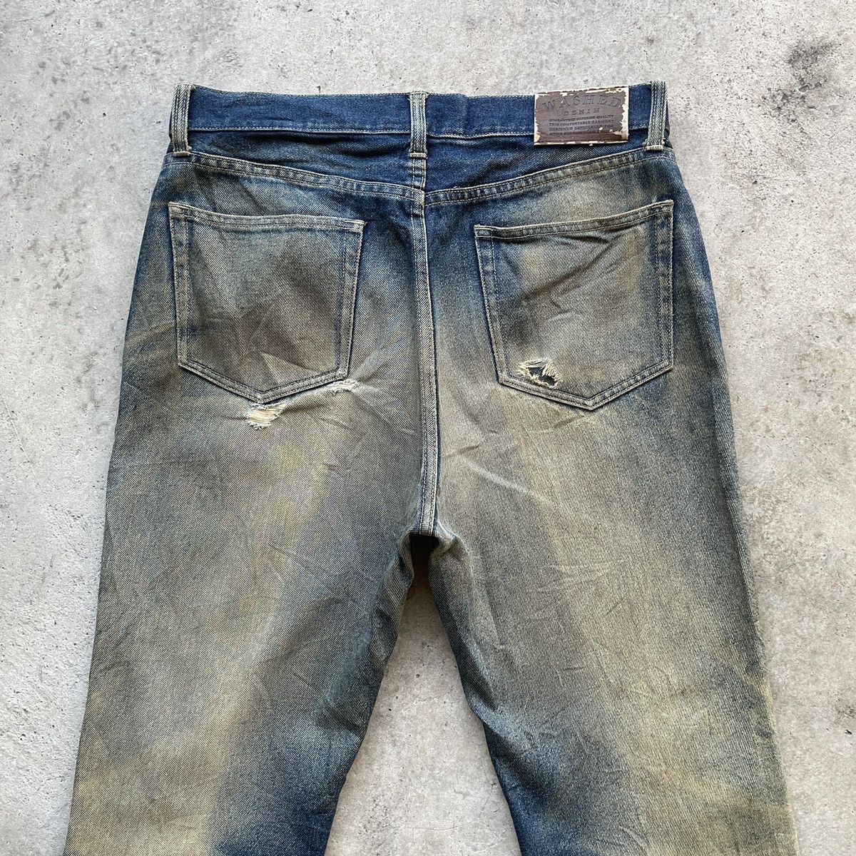 Japanese Brand Vintage Japanese Distressed Rusty Denim Jeans Pants W31x27 Size US 31 - 13 Thumbnail