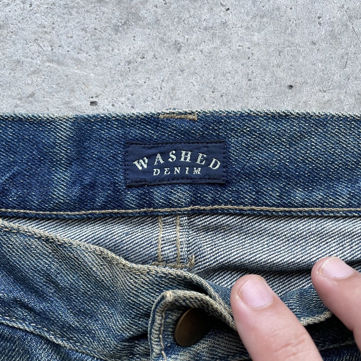 Japanese Brand Vintage Japanese Distressed Rusty Denim Jeans Pants W31x27 Size US 31 - 7 Thumbnail